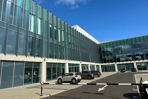 Generic glazed building exterior used solely as a design placeholder
