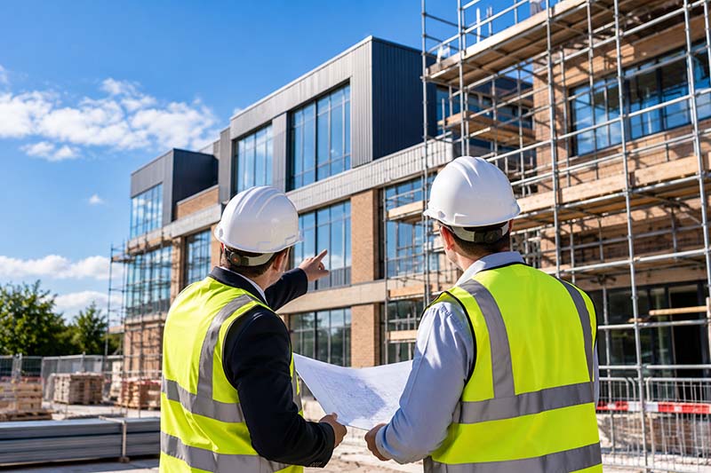 Construction project representing Project Management